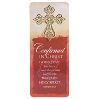 12pk -Embellished Bookcard Confirmed Rom. 5:5 - Pack of 12