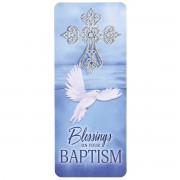 12pk -Embellished Bookcard Blessings Baptism - Pack of 12