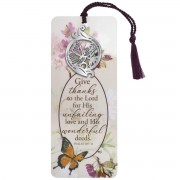 6pk -Ornament Bookcard Give Thanks To Lord - Pack of 6