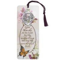 6pk -Ornament Bookcard Give Thanks To Lord - Pack of 6