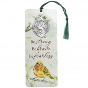 6pk -Ornament Bookcard Strong Brave Fearless - Pack of 6