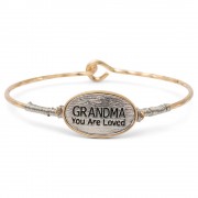 3pk -GRANDMA Bracelet Oval Metal - Pack of 3 3pk -GRANDMA Bracelet Oval Metal - Pack of 3