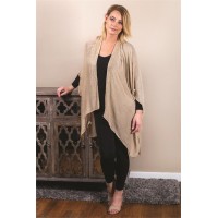 Women's Gold Kimono with Beaded Accents