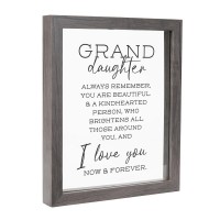 Framed Wall Art Granddaughter Remember