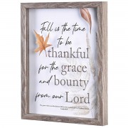 Framed Wall Art Fall Time Thankful 11x14