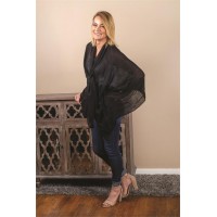 Women's Black Versatile Fasion Wrap