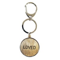3pk -LOVED Keychain Circle Mixed - Pack of 3