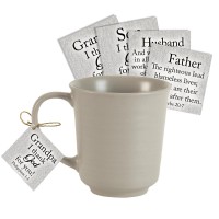 Grey Matte Mugs (4Pk) W/Hantag Christian - Pack of 4 Grey Matte Mugs (4Pk) W/Hantag Christian - Pack of 4