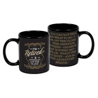 Mug Retired Off The Clock Black 11 oz Mug Retired Off The Clock Black 11 oz