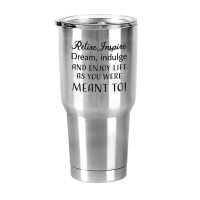 2pk -Retire, Inspire, Dream Travel Mug - (Pack of 2)