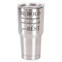 2pk -Travel Tumbler Be Bold Be Courageous - (Pack of 2) 2pk -Travel Tumbler Be Bold Be Courageous - (Pack of 2)