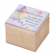 2pk -Keepsake Box Granddaughter You Make Our(Pack of 2)