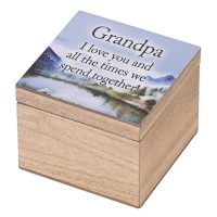 2pk -Keepsake Box Grandpa I Love You All The - (Pack of 2)