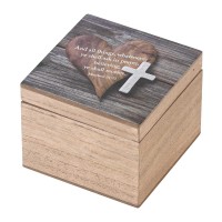 2pk -Keepsake Box In All Things Matt.21 (KJV) - (Pack of 2)