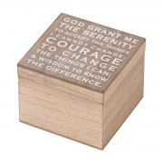 2pk -Keepsake Box Serenity Prayer 4x4 - (Pack of 2) 2pk -Keepsake Box Serenity Prayer 4x4 - (Pack of 2)
