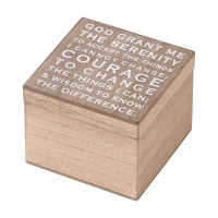 2pk -Keepsake Box Serenity Prayer 4x4 - (Pack of 2)