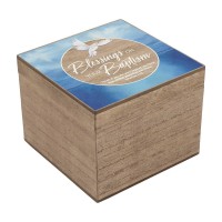 2pk -Keepsake Box Blessing On Your Baptism - (Pack of 2)