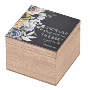 2pk -Keepsake Box Grow Old Along With Me - (Pack of 2)