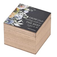 2pk -Keepsake Box Grow Old Along With Me - (Pack of 2)