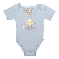 2pk -BABY SHIRT 3-6MO BLU JESUS LOVE ME COTN - (Pack of 2)