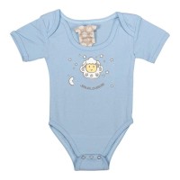2pk -BABY SHIRT 6-12MO BLU JESUS LOVE ME COTN - (Pack of 2)