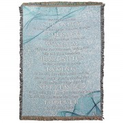 SERENITY PRAYER THROW 48"X68"