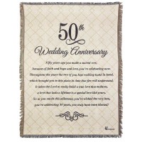 Tapestry Throw 50th Wedding Anniversary