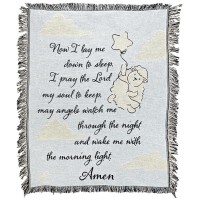 Tapestry Throw Now I Lay Me Blue 37x50 Tapestry Throw Now I Lay Me Blue 37x50