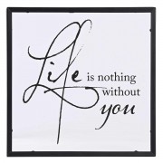 2pk -Framed Wall Art Life Is Nothing Without - (Pack of 2)