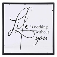 2pk -Framed Wall Art Life Is Nothing Without - (Pack of 2) 2pk -Framed Wall Art Life Is Nothing Without - (Pack of 2)