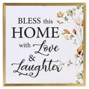 2pk -Framed Wall Art Bless This Home With - (Pack of 2)