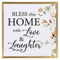 2pk -Framed Wall Art Bless This Home With - (Pack of 2)