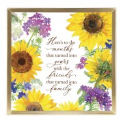 2pk -Framed Wall Art Here Is To The Months - (Pack of 2)