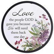 2pk -Framed Wall Art Love The People God Gave - (Pack of 2)