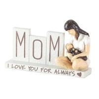 FIGURINE MOM AND CHILD I LOVE YOU