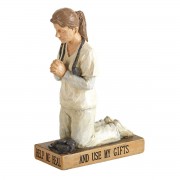 2pk -Called to Pray Nurse Figurine - (Pack of 2)