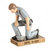 2pk -Called to Pray Police Officer Figurine - (Pack of 2)