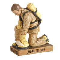 2pk -Called to Pray Firefighter Figurine - (Pack of 2)