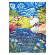 2pk -Flag Psalm 23 With Sheep Polyester 13x18 - (Pack of 2)