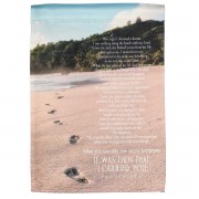 2pk -Flag Footprints Trees Polyester 13x18 - (Pack of 2)