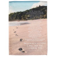 2pk -Flag Footprints Trees Polyester 13x18 - (Pack of 2) 2pk -Flag Footprints Trees Polyester 13x18 - (Pack of 2)