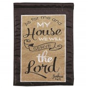 2pk -Flag As For Me And My Burlap 13x18 - (Pack of 2) 2pk -Flag As For Me And My Burlap 13x18 - (Pack of 2)