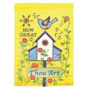 2pk -Flag Birdhouse How Great Polyester 13x18 - (Pack of 2) 2pk -Flag Birdhouse How Great Polyester 13x18 - (Pack of 2)