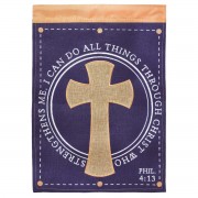2pk -Flag I Can Do All Phil 4:13 Burlap 13x18 - (Pack of 2) 2pk -Flag I Can Do All Phil 4:13 Burlap 13x18 - (Pack of 2)