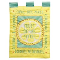 2pk -Flag Fruit Of The Spirit Polyester 13x18 - (Pack of 2)