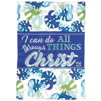 2pk -Flag I Do All Things Polyester 13x18 - (Pack of 2) 2pk -Flag I Do All Things Polyester 13x18 - (Pack of 2)