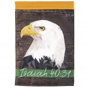 2pk -Flag Eagle Isaiah 40:31 13x18 - (Pack of 2)