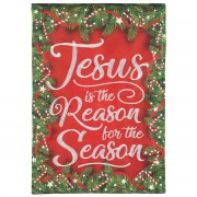2pk -Flag Jesus Is The Reason Polyester 13x18 - (Pack of 2) 2pk -Flag Jesus Is The Reason Polyester 13x18 - (Pack of 2)