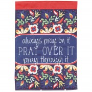 2pk -Flag Always Pray Polyester 13x18 - (Pack of 2) 2pk -Flag Always Pray Polyester 13x18 - (Pack of 2)