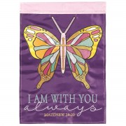 2pk -Flag Butterfly I Am Matt 28:20 13x18 - (Pack of 2) 2pk -Flag Butterfly I Am Matt 28:20 13x18 - (Pack of 2)